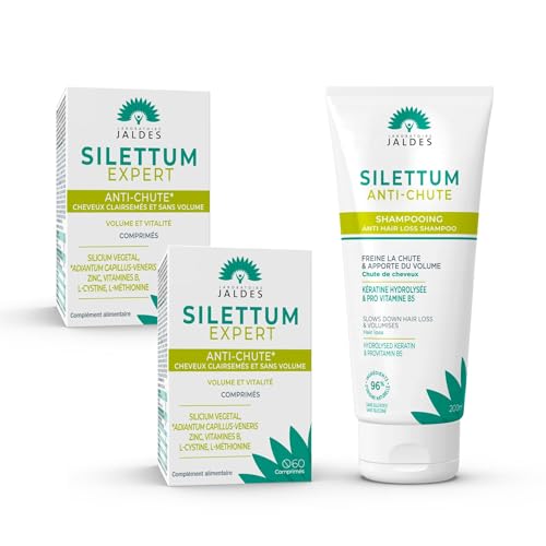 Pack Anti-Chute Cheveux Silettum Jaldes avec 2 Expert et 1 Shampooing