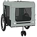 Tidyard Pet Bike Trailer, Foldable Water-Resistant Oxford Fabric Medium Size for Small Dogs and Cats, Outdoor Use
