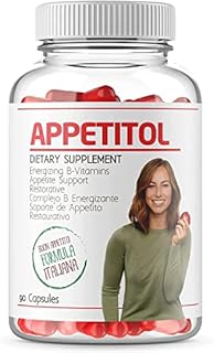 CJ Labs Appetitol Appetite-Weight Gain Capsules Natural Appetite and Weight Gain Stimulant for Underweight Children Fortified with Vitamins B1,B2,B3,B5,B6,B12,Folic Acid , Iron, Zinc