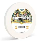 TSSART White Artist Tape Pro - Low Tack Masking Artists Tape for Drafting Art Watercolor Painting an