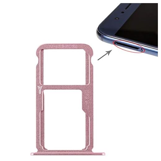 Pantaohuaes SIM-kort fack + SIM-kort fack/Micro SD-kort för Huawei Honor 8 (rosa) (Color : Pink)