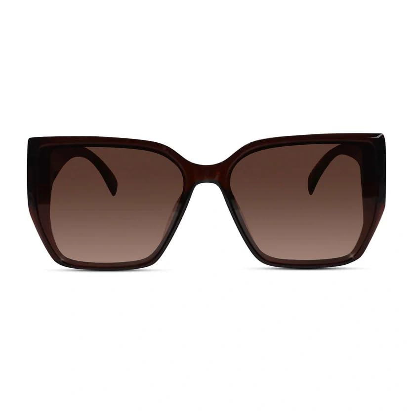 Image of LensKandy Oversized Rectangular UV400 Protected Sunglasses for Women | Stylish Fashion Eyewear | Large Frame Trendy Sun Glasses | Lightweight Comfortable 9131-Pink