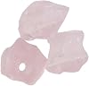 Cuentas de piedras preciosas múltiples crudas naturales de 8-10mm, perforadas a 3mm, piedras sueltas en bruto para bisutería DIY, chips de cristal para collares, pulseras y aretes - venta por pieza (esmeralda) 8
