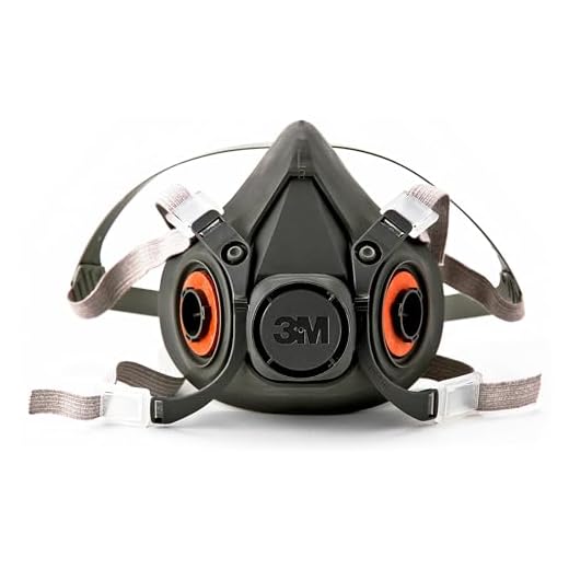 3M Half Facepiece Reusable Respirator 6300/07026(AAD), Respiratory Protection hSlNAs, 2Pack (Large)