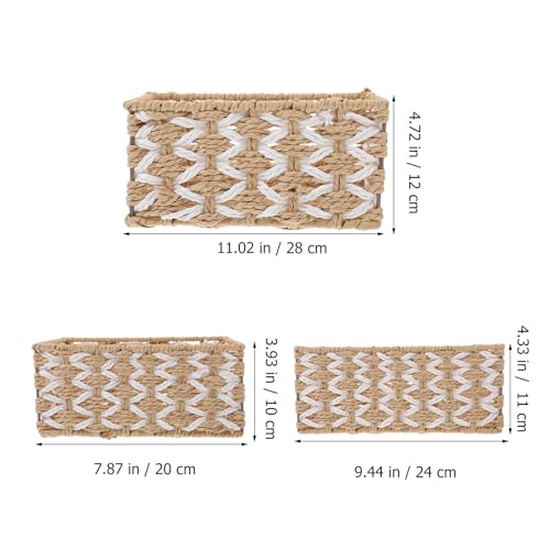 Panier en corde de papier tressé au design chic et élégant