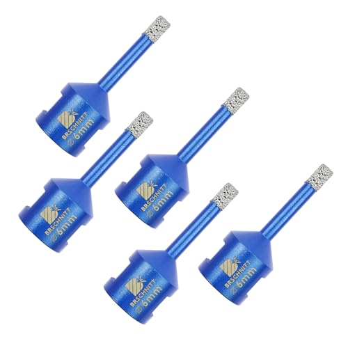 Punta per Trapano Diamantata 6mm- BRSCHNITT Vacuum Brasato Foretto Diamantato