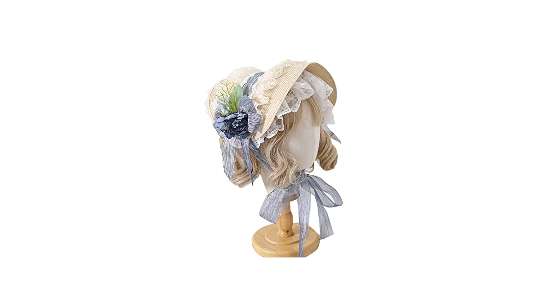 L'arist cratie ハンドメイド 麦わらボンネット ストローボンネ L'arist cratie ハンドメイド 麦わらボンネット ストローボンネ