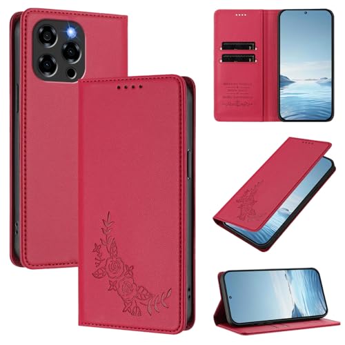 �X�}�z�P�[�X �Ή��@�� for Doogee Note 58 / Note 58 Pro �yRFID�u���b�N�z�y�J�[�h�z���_�[�t�����z �}�O�l�b�g�J�� �X�^���h�@�\�t���z�X�}�z�P�[�X Red