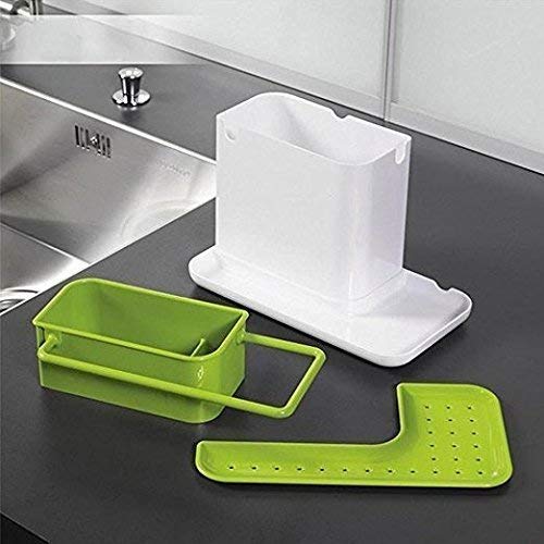Image of Spoon Holder for Kitchen Counter Top | Foldable Utensil Stand for Kitchen with Napkin Hanger | ABS Plastic Cutlery Stand, Spoon Stand & Knife Holder for Kitchenuse