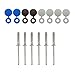 Rivets Épanouis avec Assortiment de Chapo en Blister pour Plaque d'Immatriculation, 4 à 4.2mm Poinçon, 8 à 11mm Épaisseur, Lot de 6
