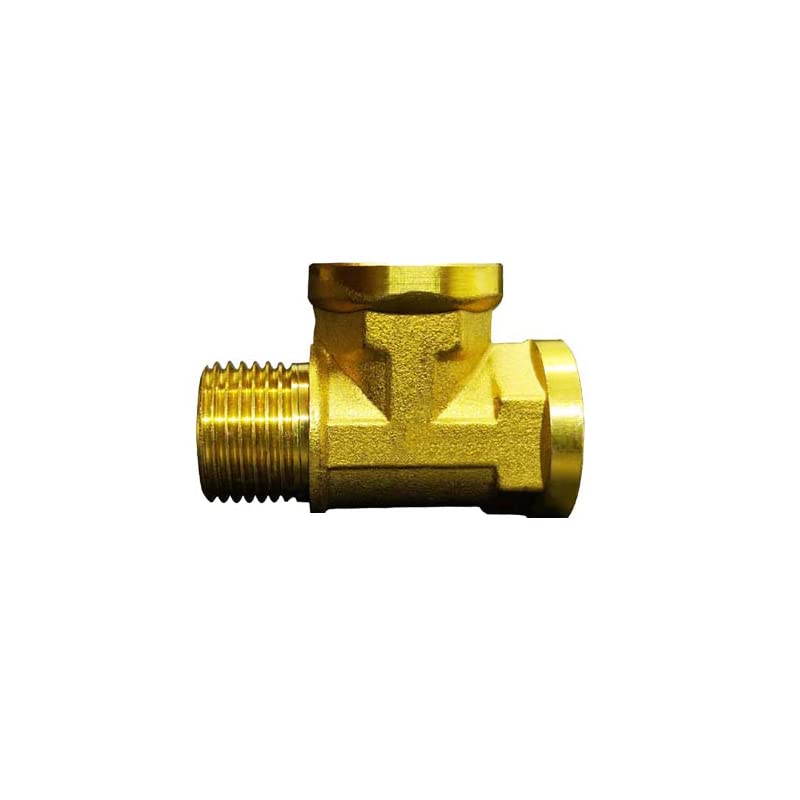 Te de laton de 1/4 MFF accesorio de tuberia de cobre macho hembra conector roscado