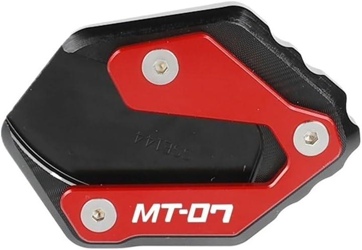 FOR YA&MAHA MT-07/ Cage/Tracer 7 GT/ XSR700 XTribute YZF-R7 2015-2023. Kickstand Enlarger Support Side Stand Anti-skid(Red)