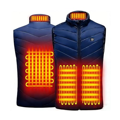 YAOJIWANG Chaleco Calefactable Hombre Mujer Unisex Con 4 Zonas
