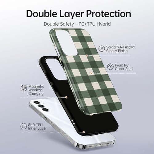 Coque Samsung Galaxy A16 5G vert et blanc en polycarbonate rigide - 2