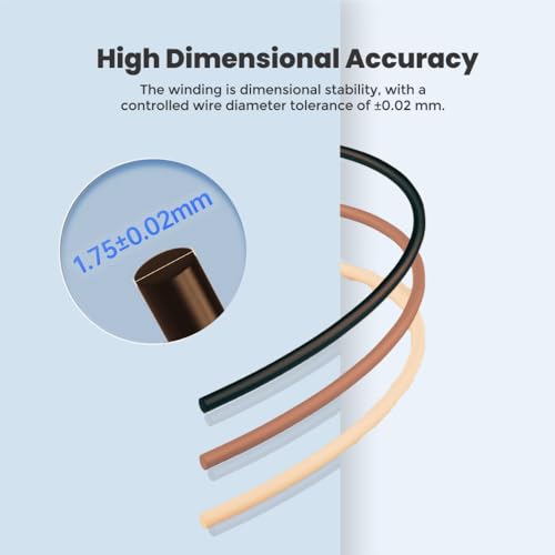 Image of 3Idea Premium PLA+ Brown 3D Printer Filament 1.75mm Dimensional Accuracy + /- 0.03mm Net Weight- 1 KG