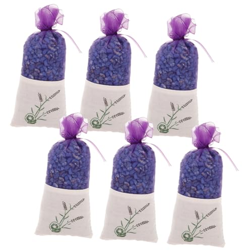 MAGICLULU 6 Piezas bolsita de Lavanda difusor ambientador Fragancia ambientador Natural Car Air freshener Bolsa bolsita de Flores perfumadas bolsitas de Flores para el hogar Bolsa de Hilo