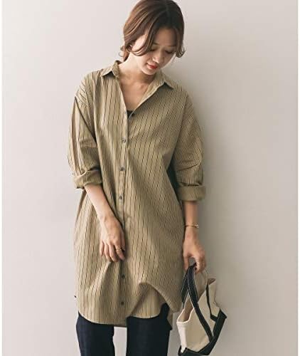 Amazon Co Jp アーバンリサーチ ドアーズ レディース Urban Research Doors レディスワンピース ストライプbigシャツワンピース Beige One 服 ファッション小物