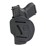 1791 GunLeather 4-Way G26 Holster - OWB and IWB CCW Leather Gun Holster - Right Handed - Fits Glock 25, 26, 27, 29, 30, 32, 33