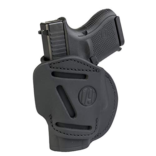 1791 GunLeather 4-Way G26 Holster - OWB and IWB CCW Leather Gun Holster - Right Handed - Fits Glock 25, 26, 27, 29, 30, 32, 33