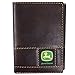 John Deere Men's Brown Raised Panel Tri-fold Wallet - LP70566