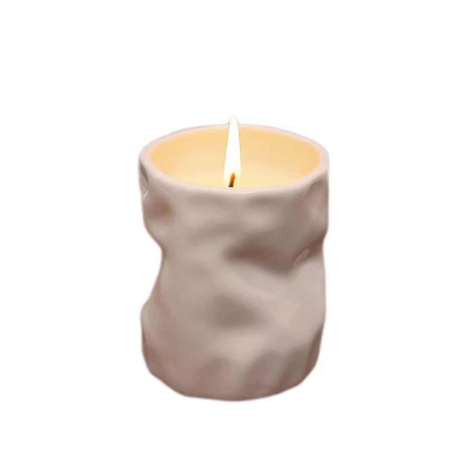 Kompaktowe świece ceramiczne, świeczki do aromaterapii, wielokrotnego użytku, trwałe do domu, na urlop, do relaksu i spa, nie kłują