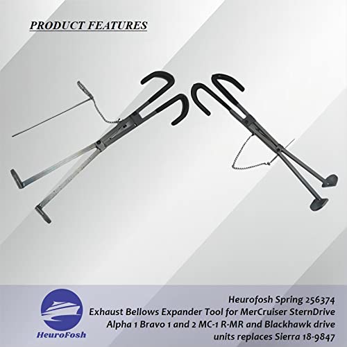 Heurofosh 45497A1 Exhaust Bellows Expander Tool For Mercury Marine Mercruiser Stern Drive Alpha 1 Bravo 1 And 2 Mc-1 R-Mr And Blackhawk Drive Units 8M0096108 Sierra 18-9847 #TOP6