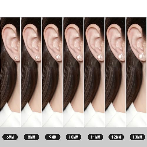 EVER FAITH 925 Sterling Silver AAA Pink Freshwater Cultured Pearl Button Stud Earrings3