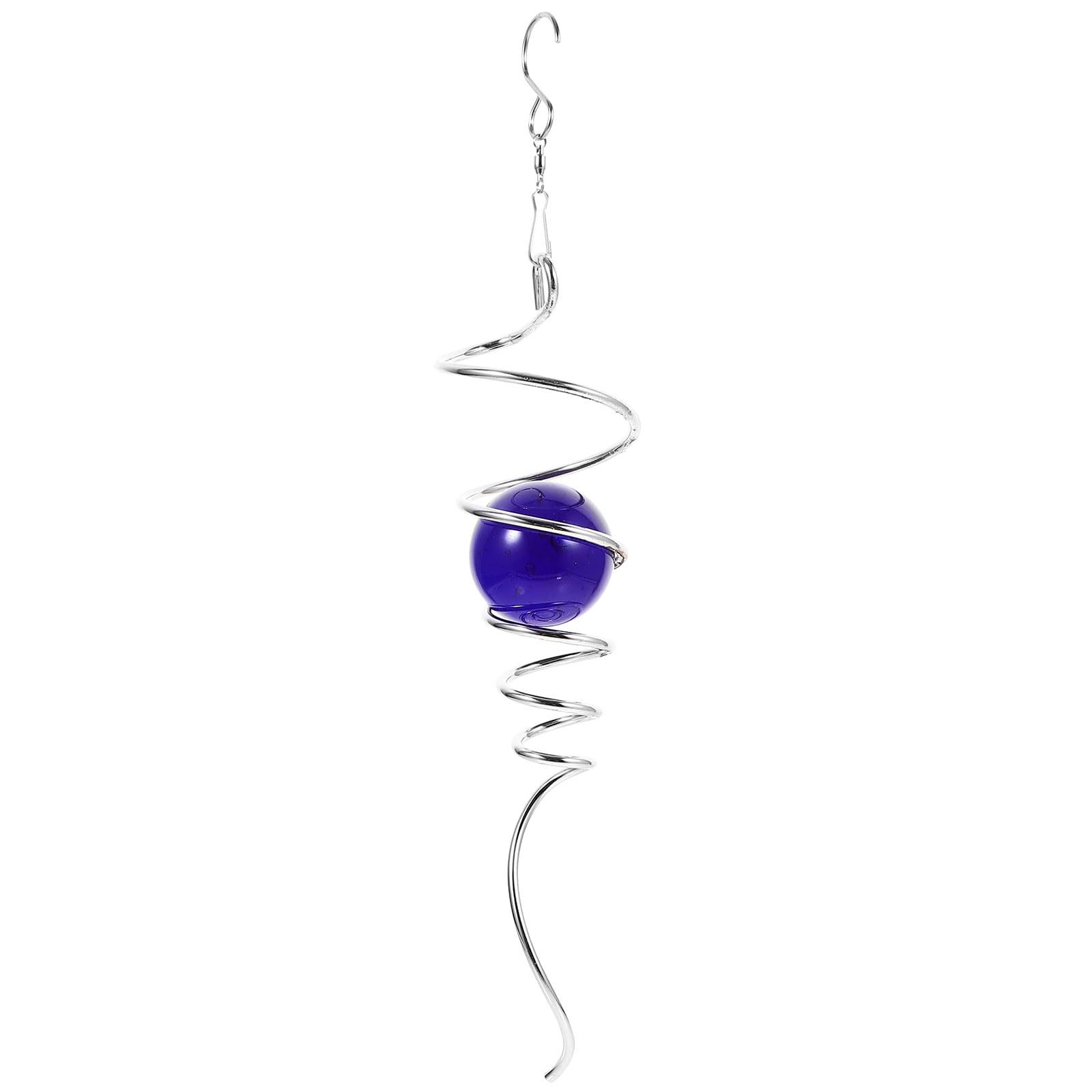 Boule de cristal bleue pour jardin extérieur chic et terrasse paisible
