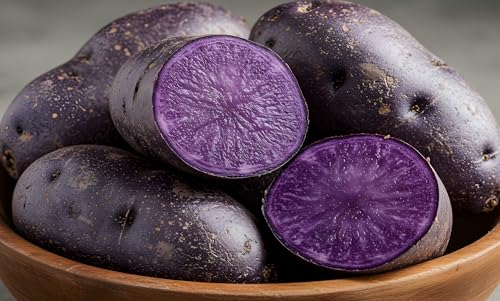 Purple Majesty Seed Potatos for Planting - Garden or Raised Bed Stock for Growing (3 Pounds)