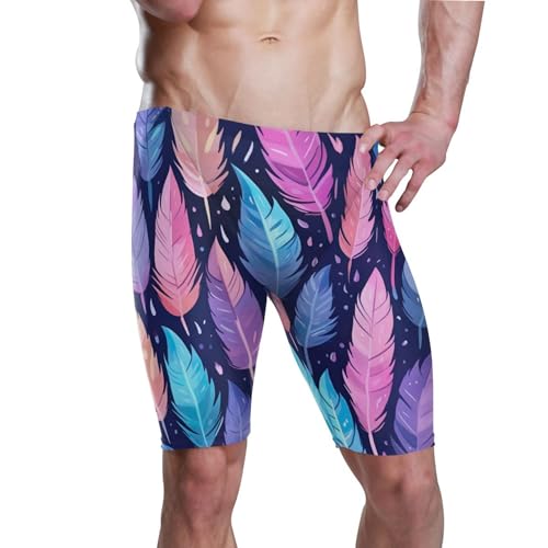 UMIRIKO Color Feather Swim Jammers Swimsuit for Men XXL B0400159