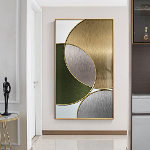 Toile géométrique abstraite nordique décoration murale salon triptyque 30x45cm - 2