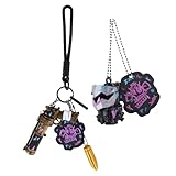 Boomtrader 2Pcs Unisex Jinx Vi Cosplay Key Chain Ornament Prop Powder Costume Outfits Accessories Halloween