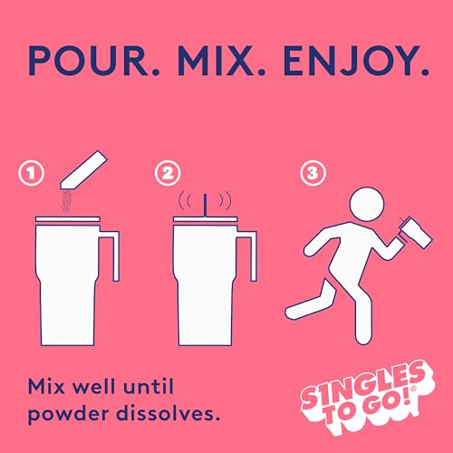 SINGLES TO GO! Jolly Rancher Go Drink Mix, Watermelon, 6 Count (Pack of 12)