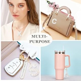 Bag Charms for Bogg Bag Accessories,Initial Letter Keychain for Women Girls,Charms for Bitty Bogg Handbags Beach Tote Bag