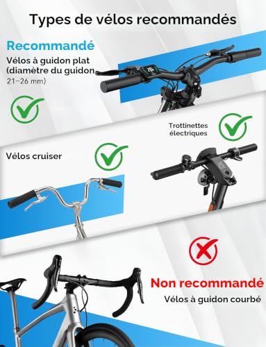 COICER Rétroviseur pour Vélo Électrique, Miroir pour Vélo Électrique 2PCS – vue 9