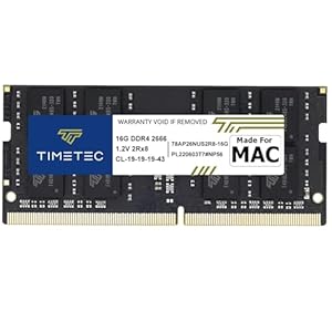 Timetec 16GB kompatibel für Apple DDR4 2666MHz für Mitte 2020 iMac20, 1/20, 2/Mitte 2019 iMac19, 1 27 Zoll mit Retina 5K Display, Ende 2018 Mac mini (8, 1) PC4-21333/PC4-21300 SODIMM-MAC-RAM-Upgrade