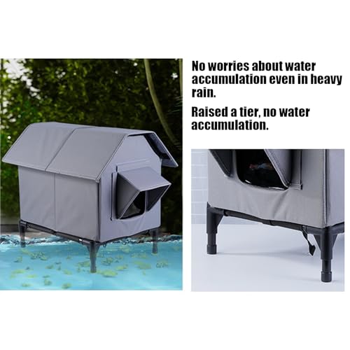 Abri chaud pour animaux et maison extérieure imperméable pour chats du quartier