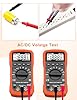 Multimètre numérique à plage automatique, testeur de tension ampère-ohm AC/DC, testeur multifonction avec tests de résistance, continuité, capacité, fréquence et diode, maintien des données et NCV