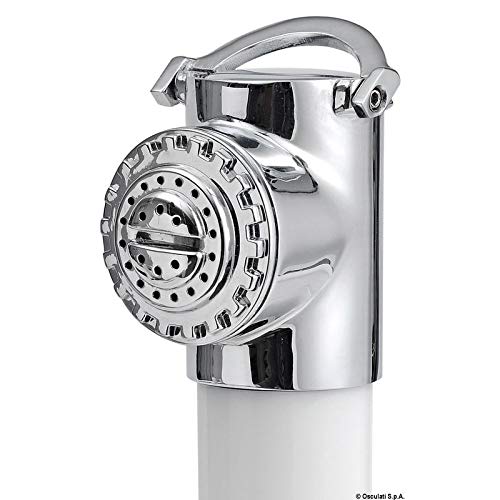 Osculati Box doccia New Edge cromata Tubo PVC 4 m uscita posteriore (New Edge Shower Box
