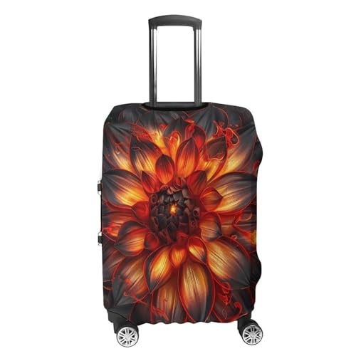 Travel Luggage Cover Elastic Suitcase Protector Anti-Scratch Washable Neon Effect Style Luggage Sleeve Tsa Approved Carry on Covers Baggage Cover Fits 18-32 Inch Luggages4