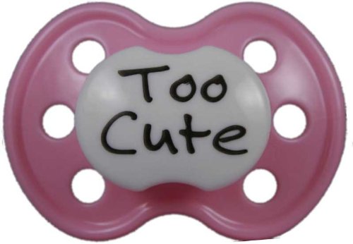 BooginHead Pacifier, Too Cute Light Pink