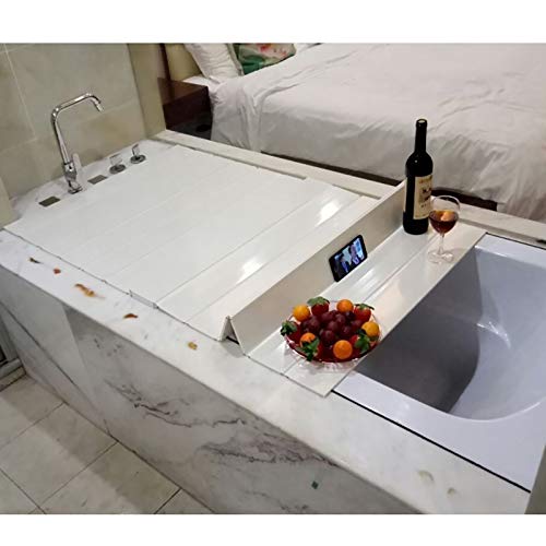 Ultimate Folble - Copertura per vassoio da bagno, impermeabile e antipolvere, 153 x 70 x 0,6 cm, per rilassarsi, ideale per il piacere della vasca da bagno e l'esperienza di cura personale