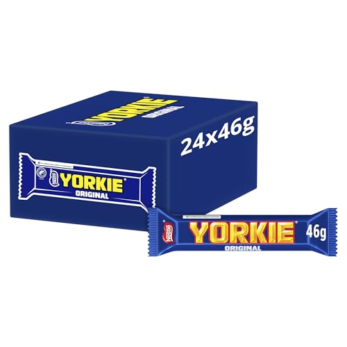 Yorkie Original - Chunky Milk Chocolate Bar - Thick Satisfying Yorkie Chocolate - (24 x 46g)