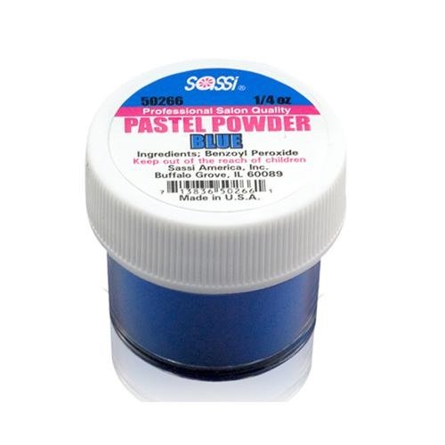 1/4 Ounce Blue - Pastel Acrylic Powder by Sassi for Beautiful Nails