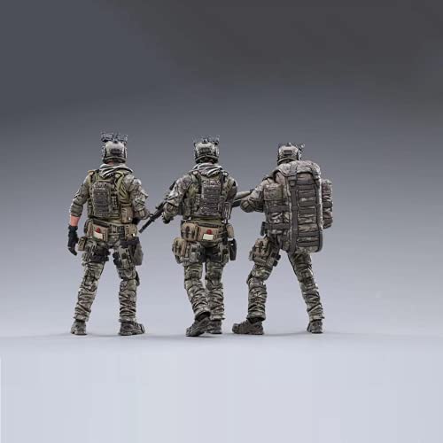 Pipigirl 1/18 Soldier Action Figures,4Inch Army Military Second Army Star Cavalry Soldier Models Kits,Us Navy Seals(3 Pcs) #TOP2