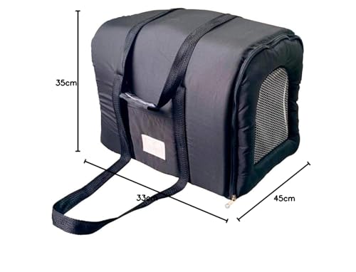 SS Pets Bolsa De Transporte Preto Pet Para Cães E Gatos Para Cães