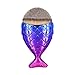 Sunbowstar Multifunction Mermaid Fish Scale Makeup Brush New Fashionable Style Fishtail Bottom Brush Powder Cheeks Blush Makeup Cosmetic Brushes Tool (Pack of 1, Purple)
