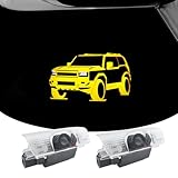 2 PCS LED Car Door Logo Lights Compatible for Land Cruiser 250 2023-present Courtesy Projector Laser Welcome Light Puddle Lamp for LC250 Car Accessories (L7 yellow, for LC250 2023-present)