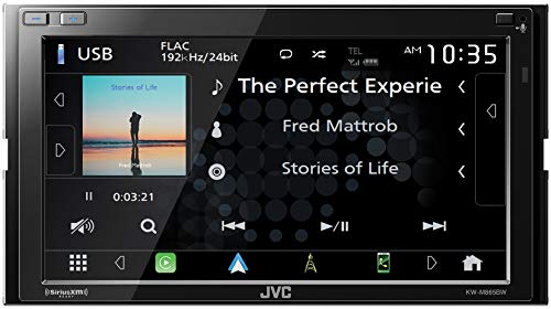 Jvc Kw-M865Bw Built In Wi-Fi For Wireless Carplay Android Auto, 6.8" Lcd Touchscreen Display, Am/Fm, Bluetooth, Mp3 Player, Usb Port, Double Din, 13-Band Eq, Siriusxm Car Radio #TOP5