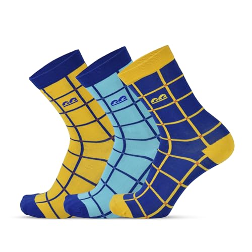 Image of The Sock Street Bamboo Crew Socks for Men Combo | Full Calf Length Premium Bamboo | Odour-Free, Breathable & Durable | Cushioned Base & Anti-bacterial | 3X Softer than Cotton Socks | Pack of 3